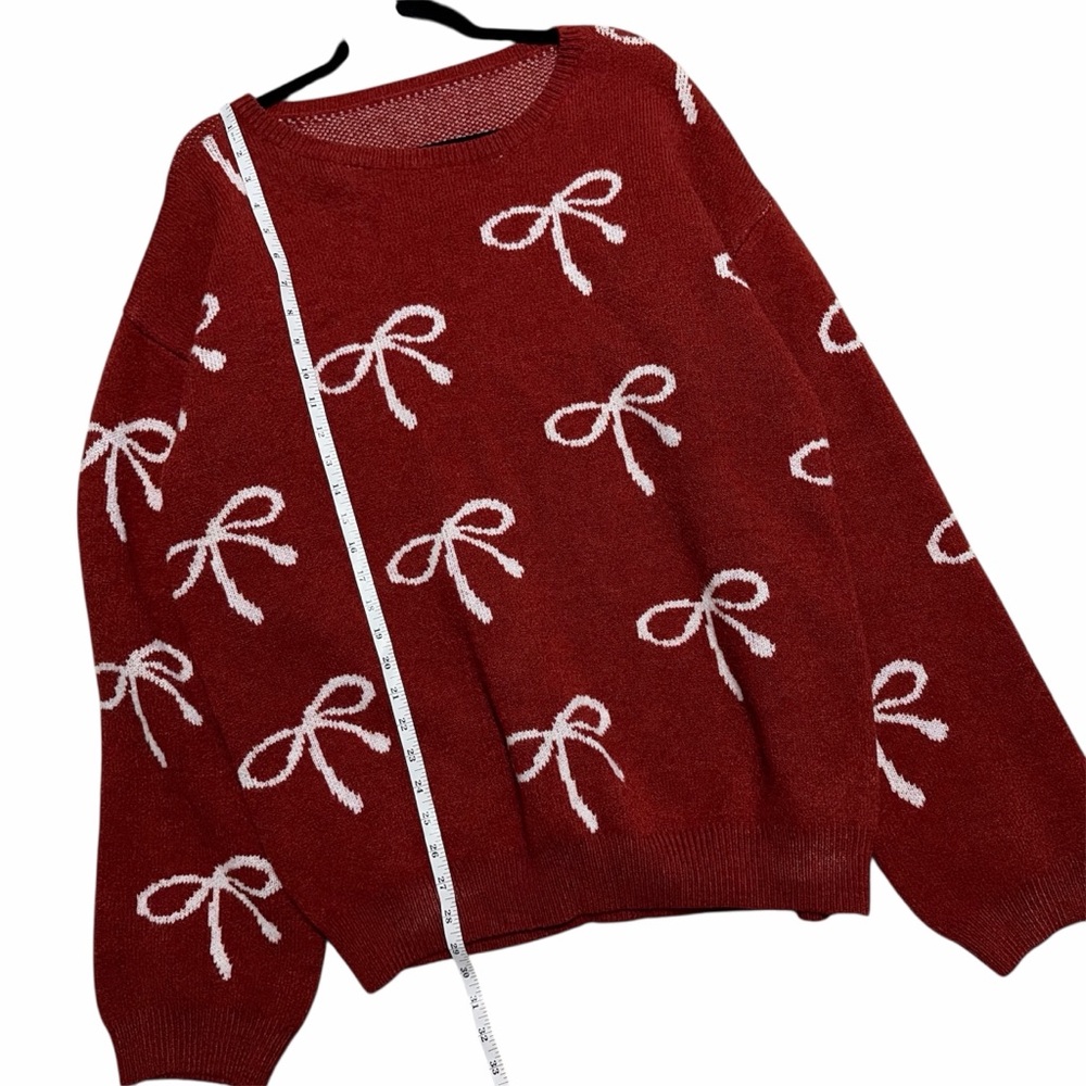 NWT Long Sleeve Oversized Bow Sweater XL - Picture 8 of 10